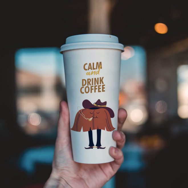 coffee cup artwork